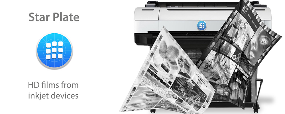 star plate HD films from inkjet devices