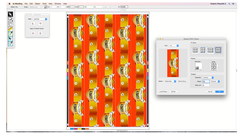 Graphic Republik - MaxStep - step and repeat screenshots