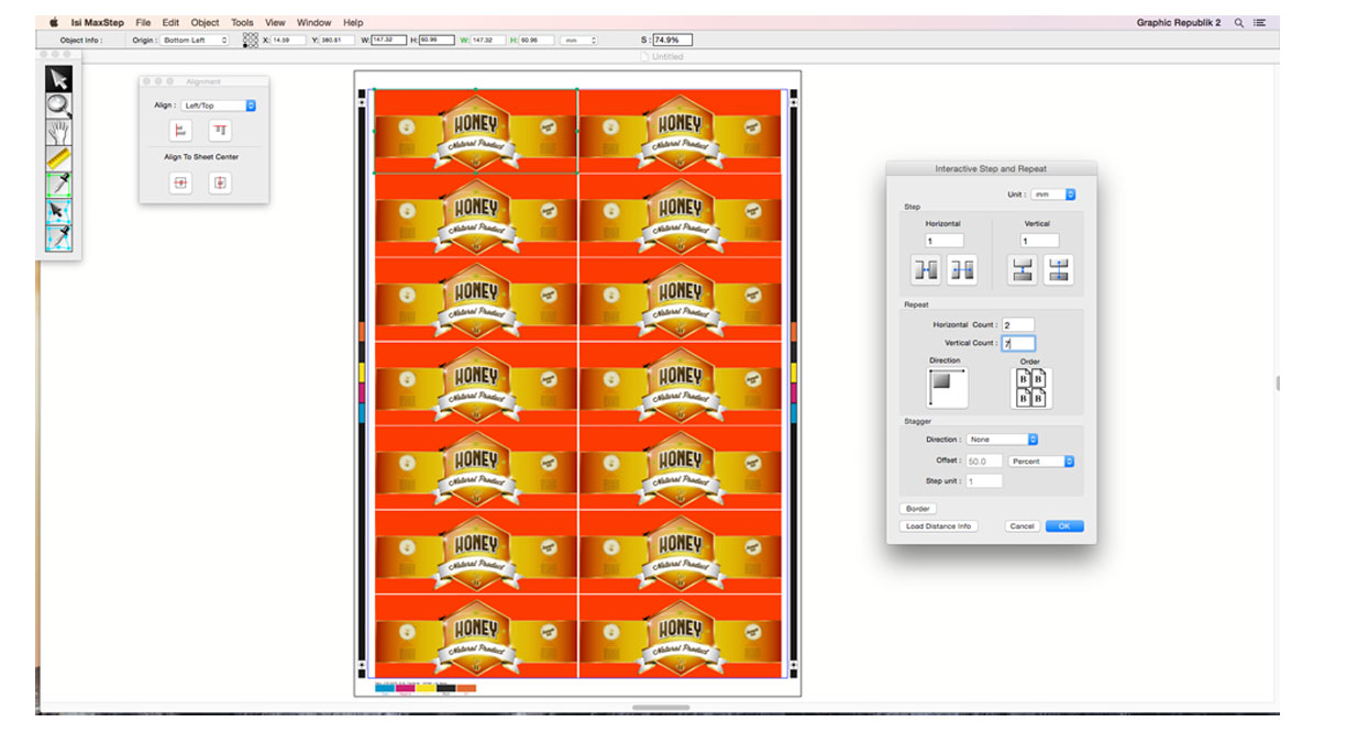 Graphic Republik - MaxStep - step and repeat